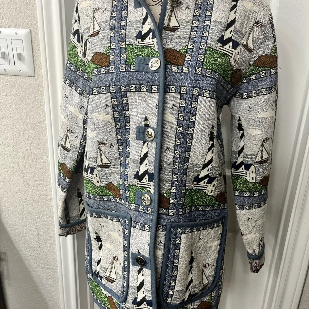 Vintage 80s Blair Lighthouse Jacket - Picture 1 of 12